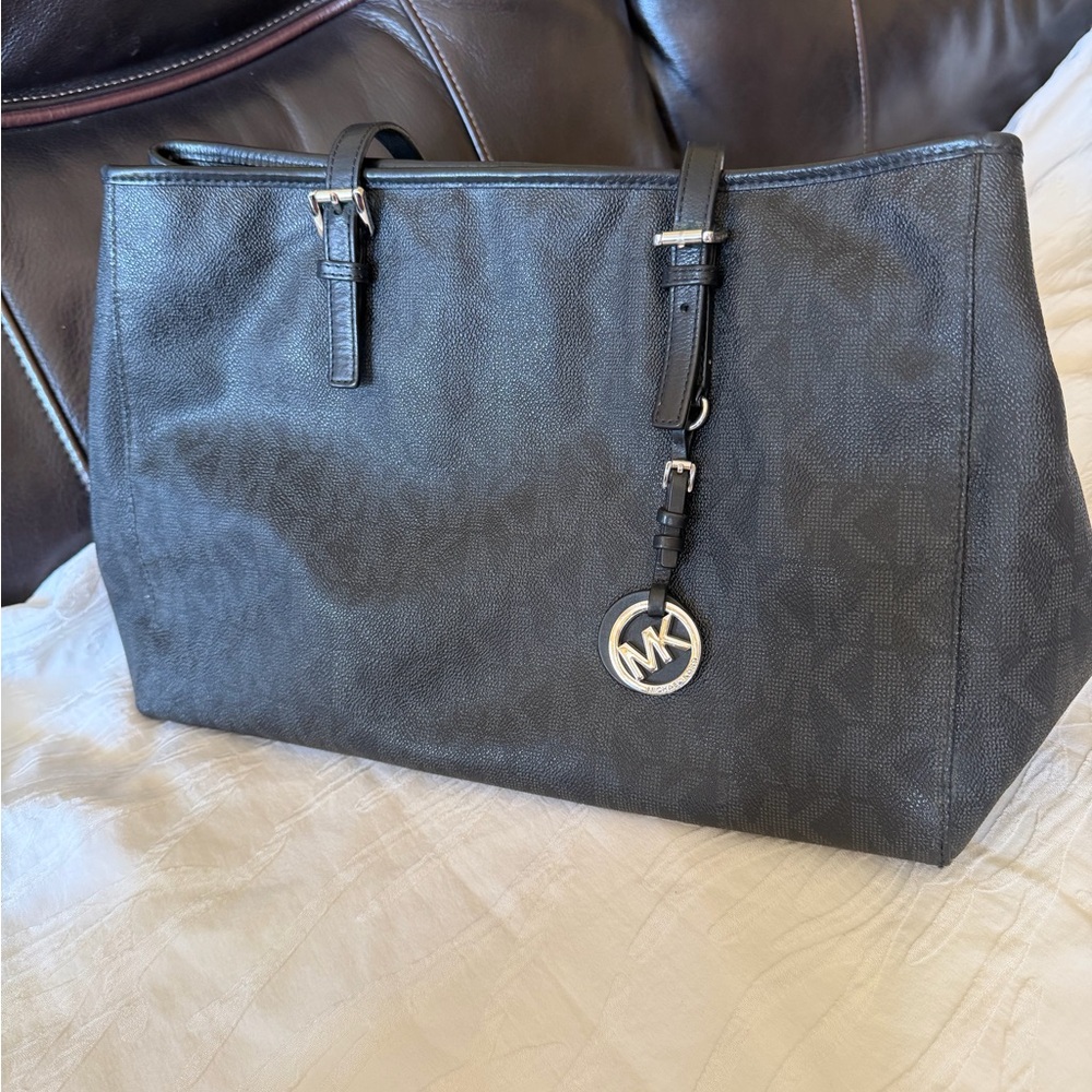 Michael Kors Black Logo Tote Bag